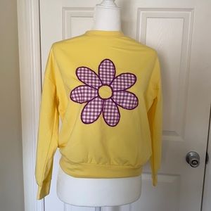 Soft Yellow long sleeve sweat/tee